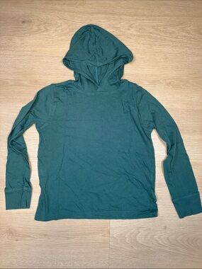 Crewcuts 100% Cotton Hooded Deep Green Long Sleeve Shirt